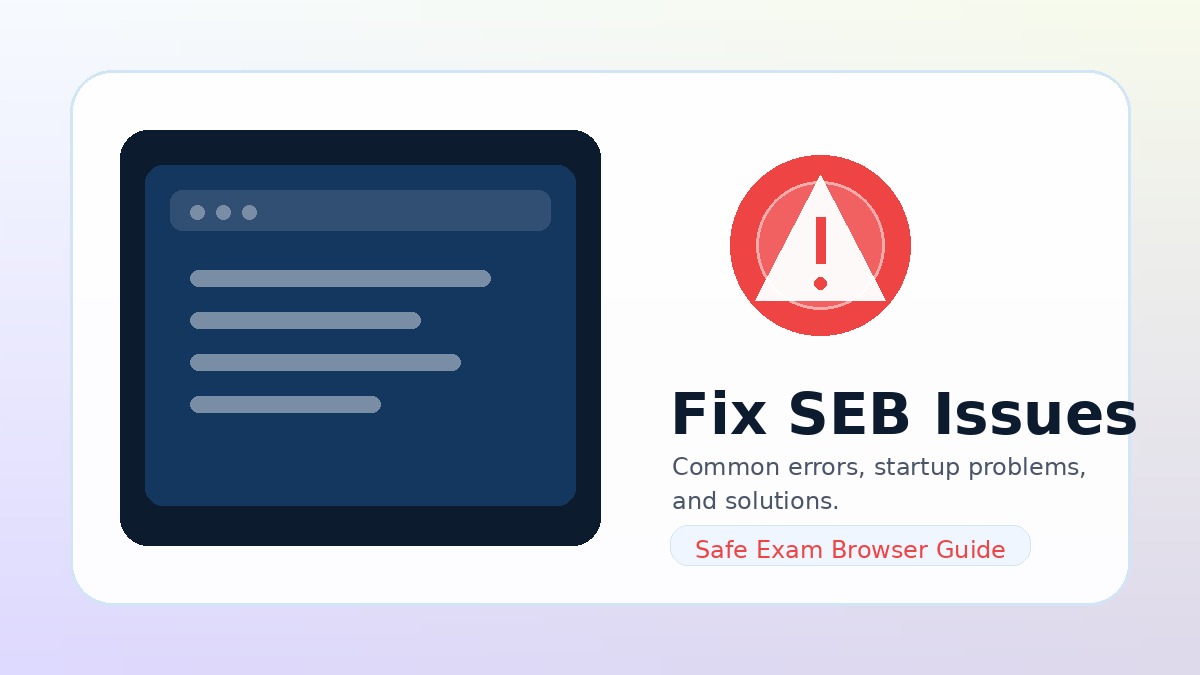 Troubleshooting Safe Exam Browser common errors