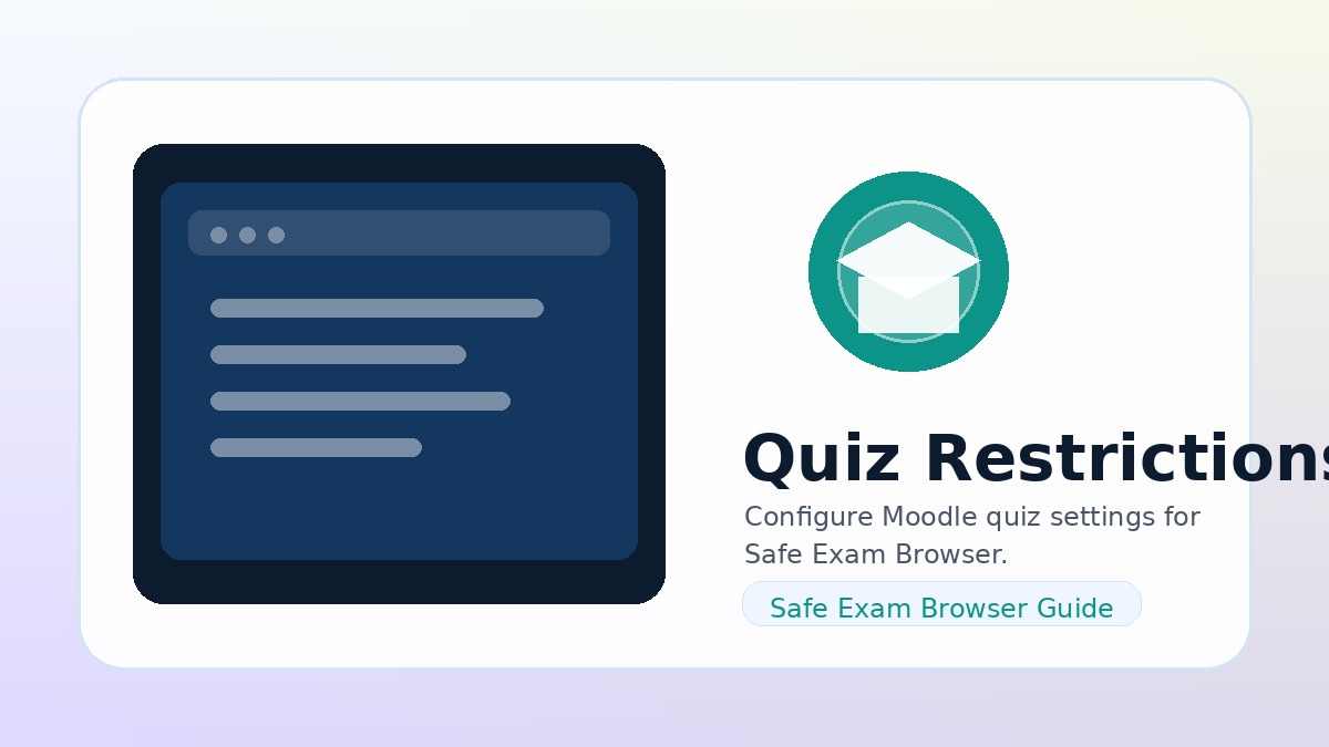 Moodle quiz configuration illustration